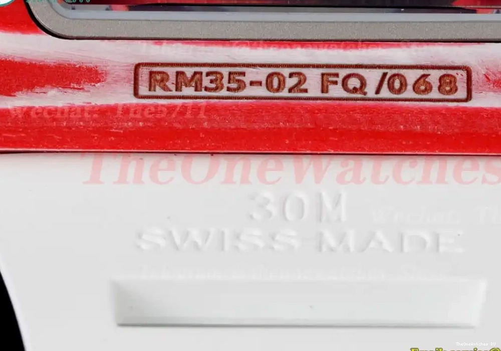 Dial on Carbon RM035-02 White Skeleton V5 RU Strap NH05A ZF 0329